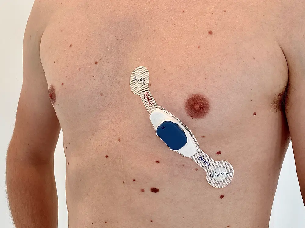 The innovative smart patch will soon be tested for the use of monitoring coronavirus patients in a Belgian hospital.