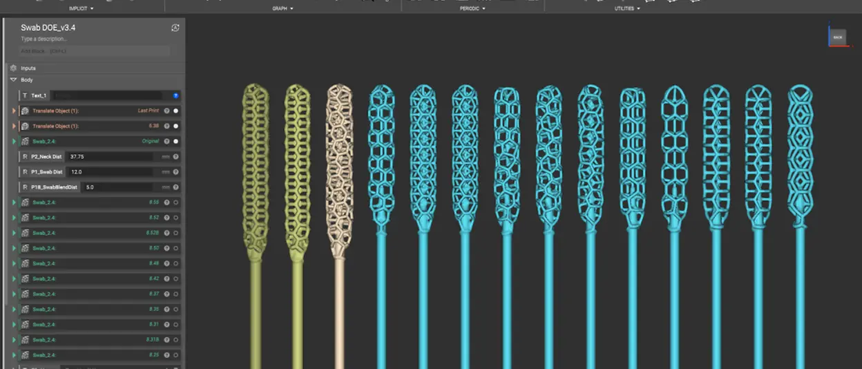 Albert uses Big Data to determine the optimal use of materials for the nasal sticks.