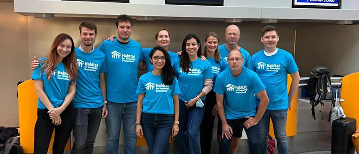 The Henkel team at Düsseldorf Airport.