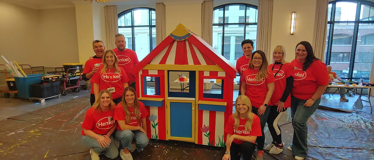 Henkel employees partner with Habitat for Humanity to help children in need.