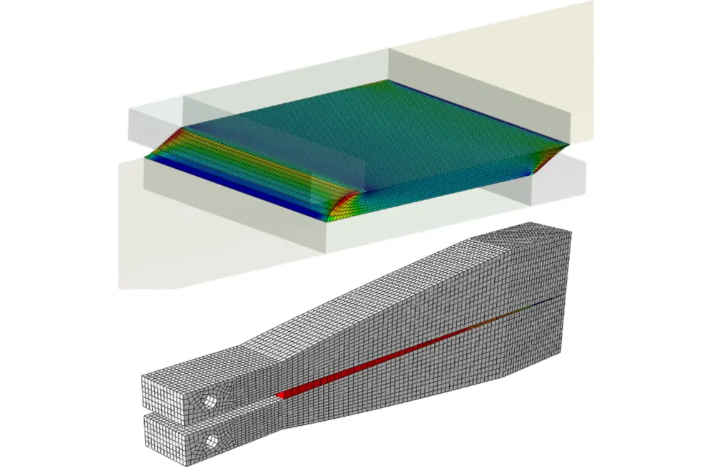 Two 3D models. They are related to the Finite Element Analysis offered by Henkel.