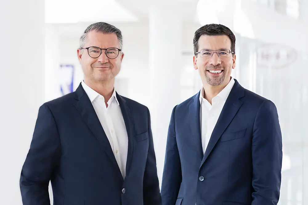 Marco Swoboda (CFO), Mark Dorn (EVP Adhesive Technologies)