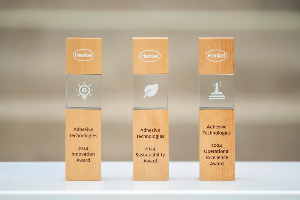 
Henkel Adhesive Technologies has granted its Supplier Awards 2024 to BASF (Sustainability) and Wanhua (Innovation & Operational Excellence). 