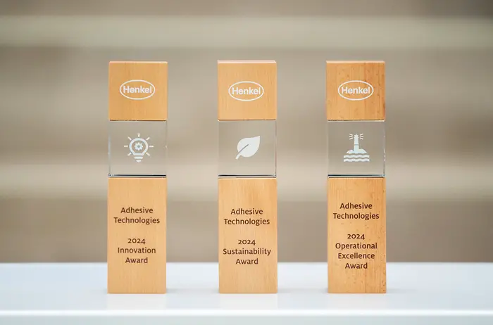 
Henkel Adhesive Technologies has granted its Supplier Awards 2024 to BASF (Sustainability) and Wanhua (Innovation & Operational Excellence). 