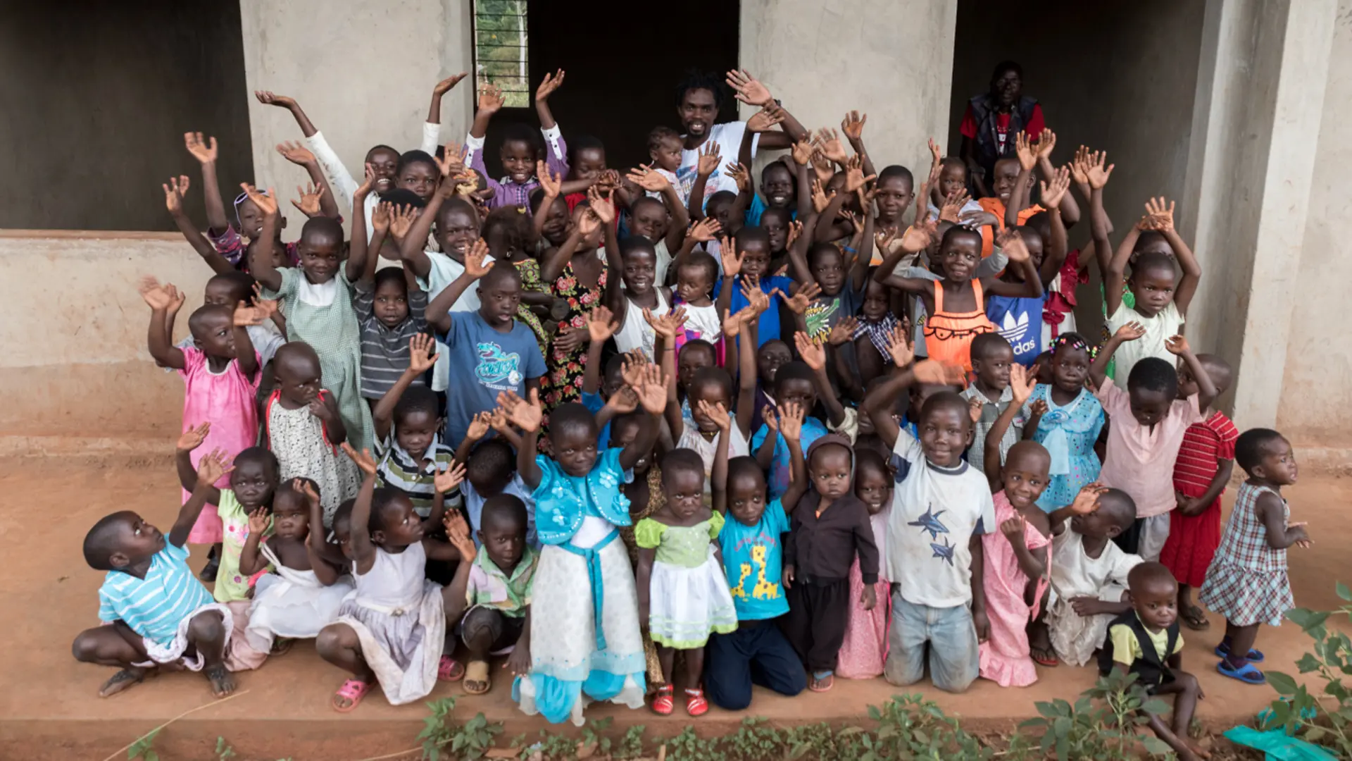 The young pupils could hardly wait to attend the new school 